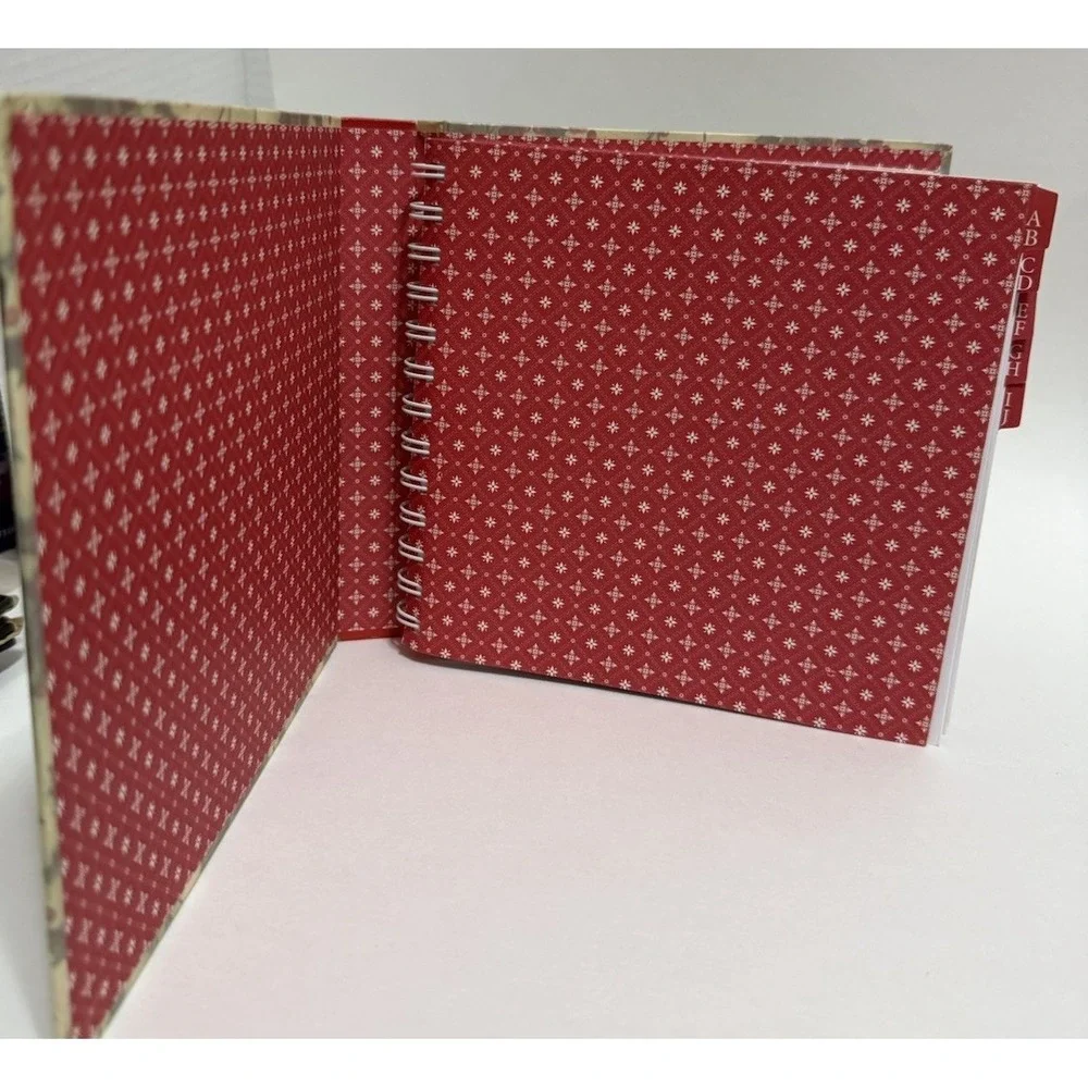 Indexed Address‎ Record Book Christmas Card Tracker Michel & Company Gift 8x7